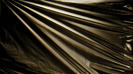 Obraz premium Gold metallic plastic texture over a black background. 