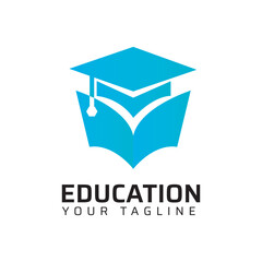 Premium Quality education college coaching academy abstract modern minimalist 3d colorful logo design template