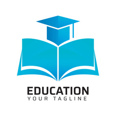 Premium Quality education college coaching academy abstract modern minimalist 3d colorful logo design template