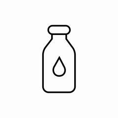 milk bottle icon sign vector