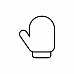 oven mitt icon sign vector