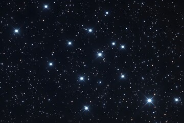 Obraz premium Celestial Canvas: A Night Sky Filled with Stars