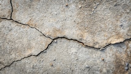 Obraz premium Large crack running through a dry earth surface