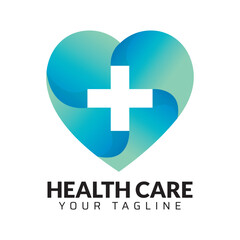 Premium Quality healthcare medical abstract modern minimalist 3d colorful logo design template