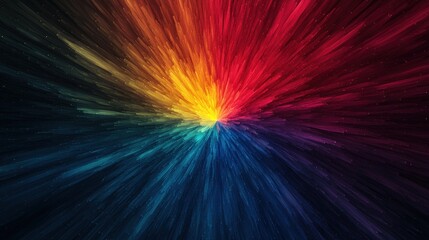 Abstract Colorful Light Burst Background   Radiating Energy  Vibrant Hues