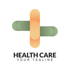 Premium Quality healthcare medical abstract modern minimalist 3d colorful logo design template