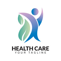 Premium Quality healthcare medical abstract modern minimalist 3d colorful logo design template