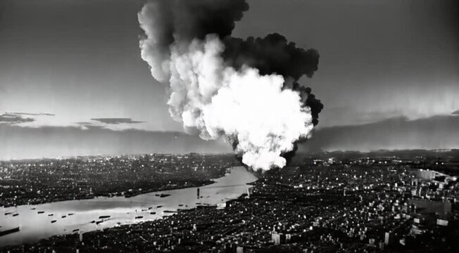 explos&atilde;o em uma cidade