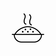 rice bowl icon sign vector