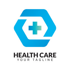 Obraz premium Premium Quality healthcare medical abstract modern minimalist 3d colorful logo design template