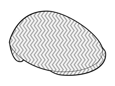 recommend clip art: Tweed Flat Cap with Peak. Hat for Head Fashion accessory clothing technical illustration. Vector headgear for Men, women, unisex style, flat template CAD mockup sketch outline isolated