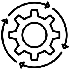 Recovery icon with line style