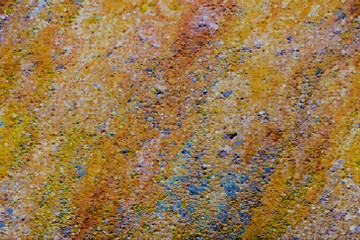 colorful abstract painting with swirls, scattered, speckles - rusty metal background, rusty metal texture, rusty metal surface