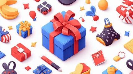 Fototapeta premium EyeCatching Black Friday Illustrations Capturing Thrilling Special Offers Irresistible Price Drops and the Excitement of Holiday Shopping Season