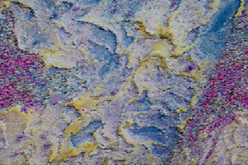 colorful abstract painting with swirls, scattered, speckles - texture of paint, texture of the old paint, texture of the old wall