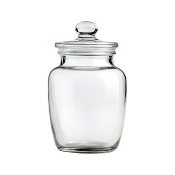 Empty Glass Jar with Lid
