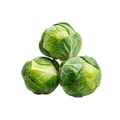 Fototapeta premium Fresh Brussels Sprouts Isolated