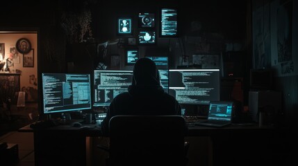 Dark Hacker Workspace