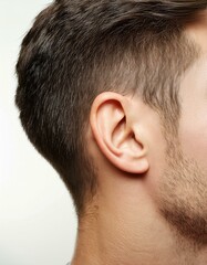 Obraz premium Side View of Male Ear