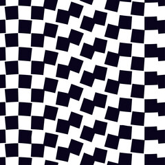 Fototapeta premium Psychedelic checkerboard pattern