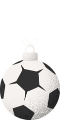 Obraz premium soccer christmas ball