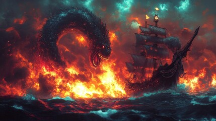 Sea Serpent vs. Ship
