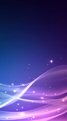 Fototapeta premium vibrant purple gradient background with flowing waves and soft lights creates calming atmosphere.