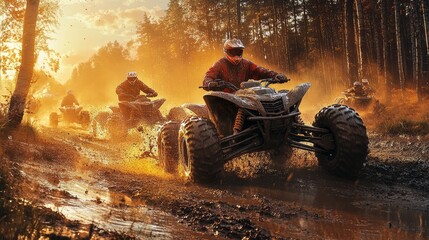 Action-Packed ATV Adventure in the Woods