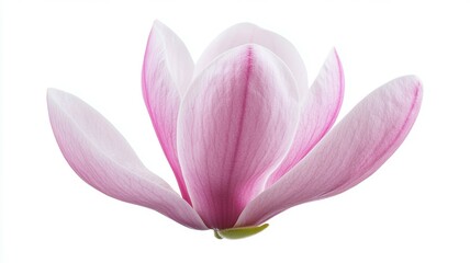 Fototapeta premium A pink flower with a white background