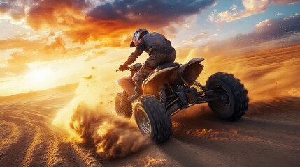 Off-Road Adventure at Sunset