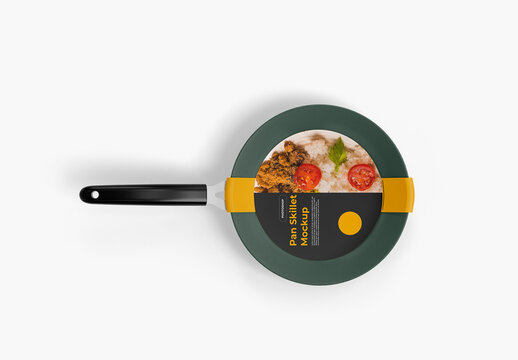 Pan Skillet Mockup - Top View