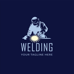 Welding logo vector template