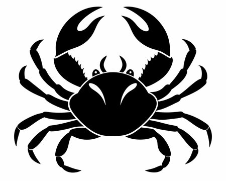 recommend clip art: Crab black silhouette vector,Beach Clipart Crab In Shell