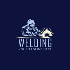Welding vector logo template