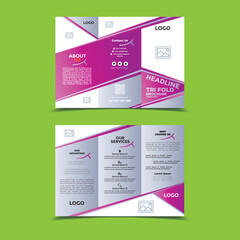 Abstract art flyer template design