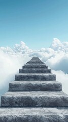 Surreal Pathway Leading Into Dreamy Clouds