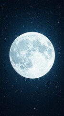 Fototapeta premium Climbing a Ladder to Reach the Night Sky Moon