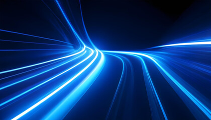 Glow light line speed race fiber optic internet background
