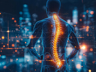 A man's spine is shown in a computer-generated image