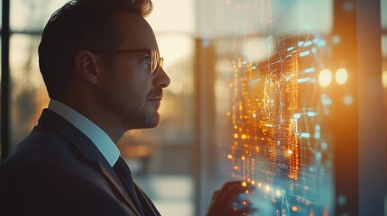 Business Professional Analyzing Data