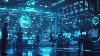 Futuristic Control Room