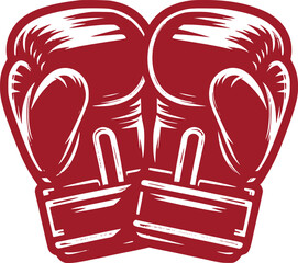 Classic Boxing Gloves Isolated on White Background - High-Quality Sports Equipment 