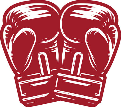 Classic Boxing Gloves Isolated on White Background - High-Quality Sports Equipment 