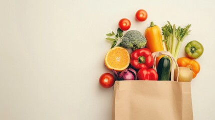 Fresh Produce in a Paper Bag