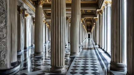 columns in the castle