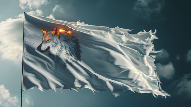 white wolf flag logo