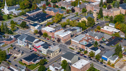 Aerial photo of Cazenovia Lake located in Town of Cazenovia, Madison County, New York, September 2024.	