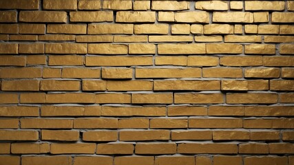 Fototapeta premium rustic gold brick wall background
