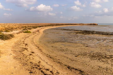 Sand beach on Farasan island, Saudi Arabia