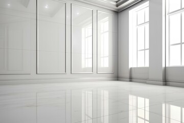 Obraz premium empty white room